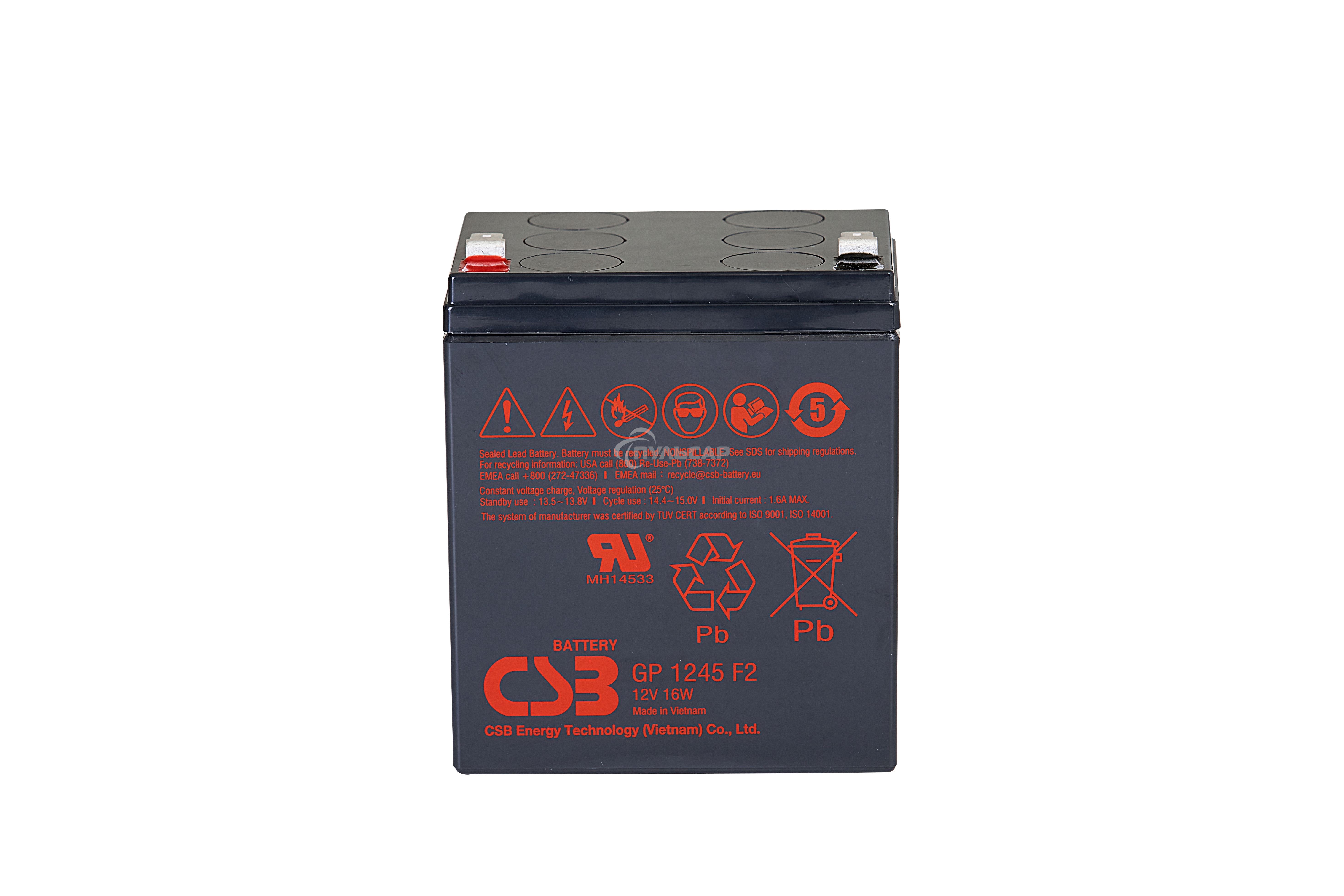 Батарея CSB GP 1245 (12V 4.5Ah 16W) клемма F1 ( бюджетная версия )