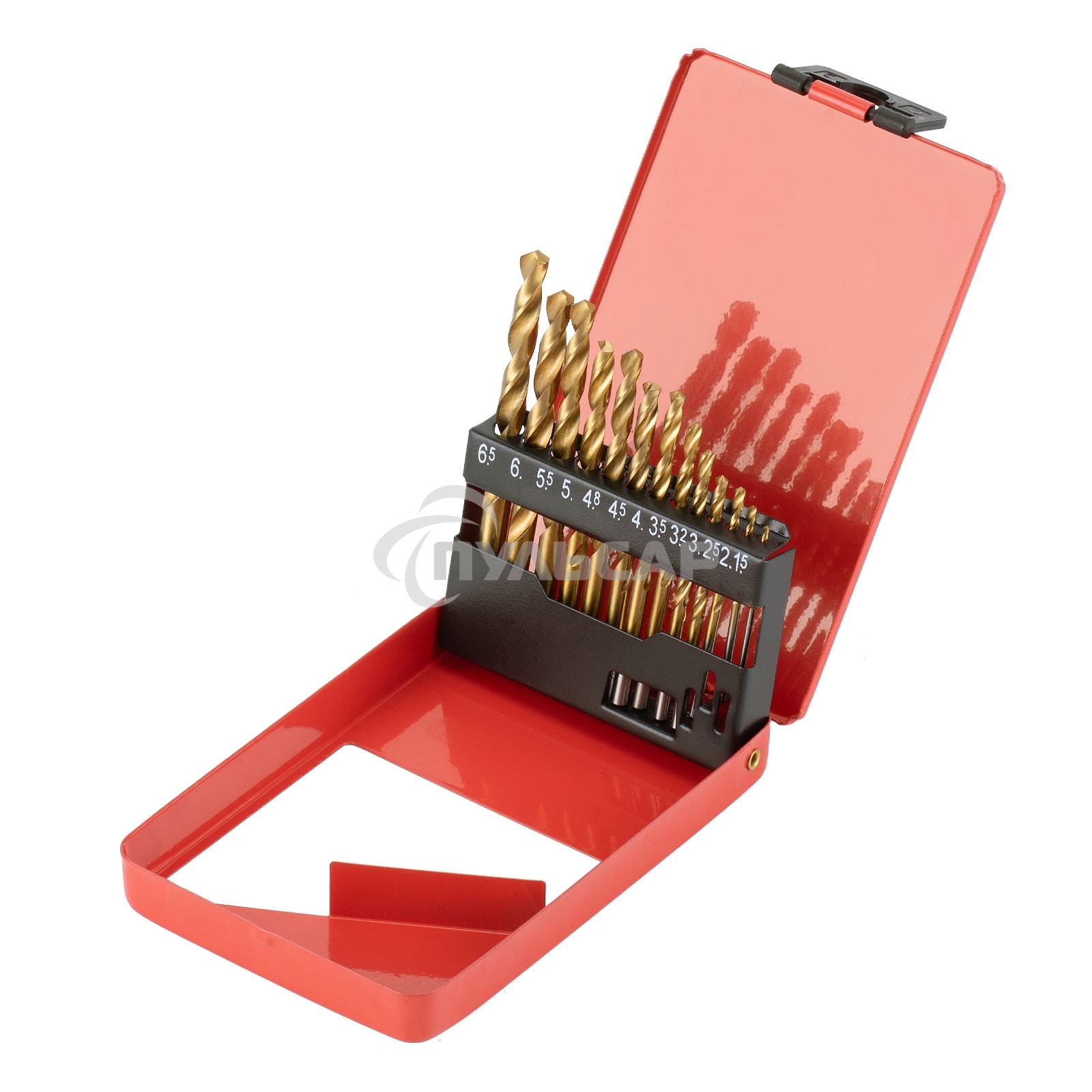 Набор Matrix нитридтитан. сверл по металлу, 1,5-6,5мм, НSS,13 шт.