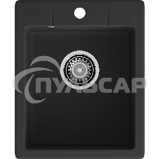 Мойка GRANFEST URBAN 240 1-чаша 400*490мм, монтаж: врезной, материал: кварц, черный