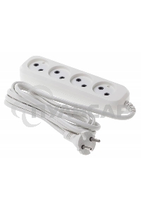Сетевой удлинитель Buro BU-PSL4.3/W 3м (4 розетки) белый (пакет ПЭ)