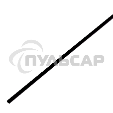 Термоусадочная трубка 4,0/2,0 мм, черная, упаковка 50 шт. по 1 м PROconnect