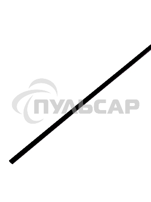Термоусадочная трубка 4,0/2,0 мм, черная, упаковка 50 шт. по 1 м PROconnect