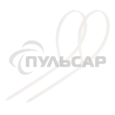 Хомут-стяжка кабельная нейлоновая PROconnect 100 x2,5 мм, белая, упаковка 100 шт.