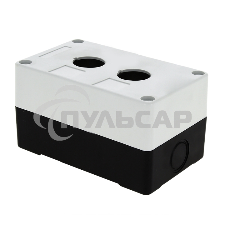 Корпус КП 102 2 кнопки белый EKF cpb-102-w