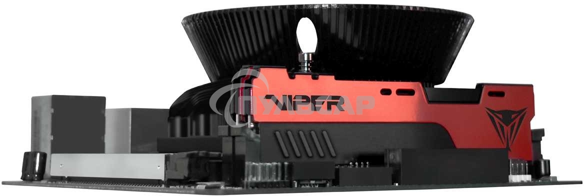 Оперативная память Patriot Viper Elite II, DDR4, 16Gb (1x16 Gb), 3200 MHz, CL18, DIMM, радиатор, красный, черный