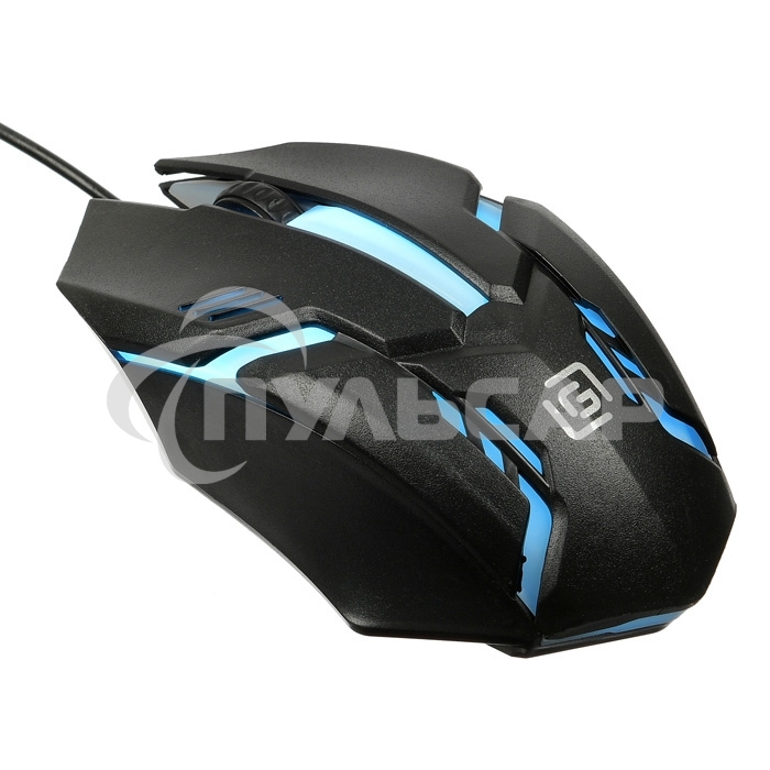 Мышь проводная Oklick 396M INSOMNIA черный, 1000 dpi, USB, кнопки - 3