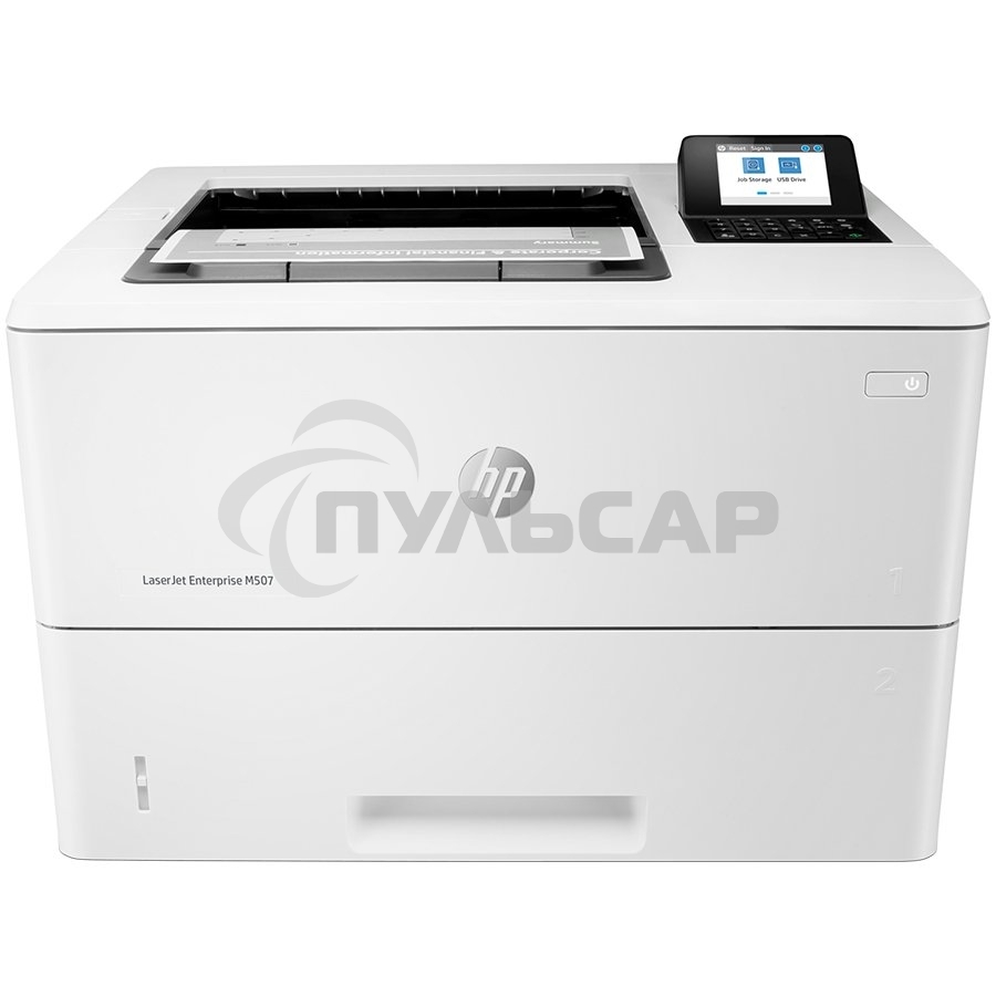 Принтер лазерный HP LaserJet Enterprise M507dn (1PV87A), A4, ч/б, печ. до 43 стр/мин, 1200 x 1200 dpi, USB, RJ-45, Air Print, Mopria