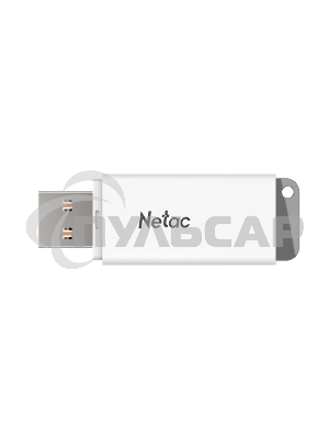 Флешка USB Netac U185 128 Gb <NT03U185N-128G-20WH>, USB 2.0, с колпачком, пластиковая белая