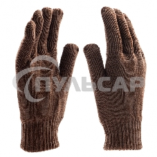 Перчатки трикотажные, двойные, полушерстяные, Россия Сибртех