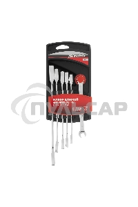 Набор ключей Matrix комбинированных, трещеточных 6 шт