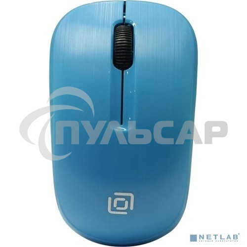 Мышь беспроводная Oklick 525MW голубой, 1000 dpi, радиоканал, USB, кнопки - 3