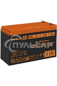 Батарея ExeGate EX285658RUS HRL 12-7.2 (12V 7.2Ah, 1227W, клеммы F2)