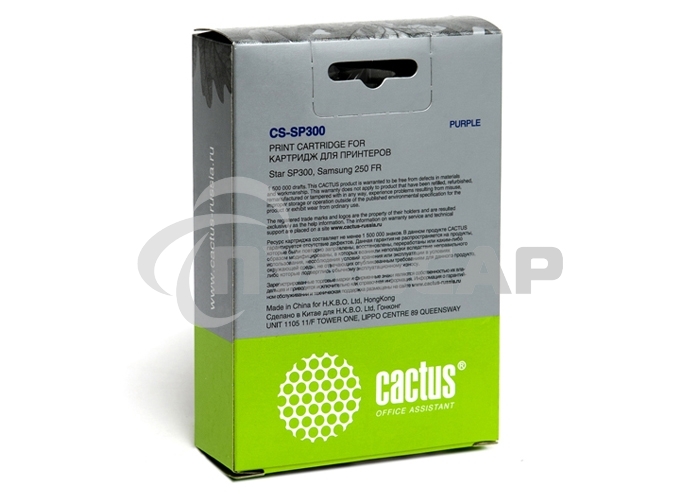 Картридж матричный Cactus CS-SP300 фиолетовый (1 800 000 знаков) для Star SP300/Samsung 250 FR