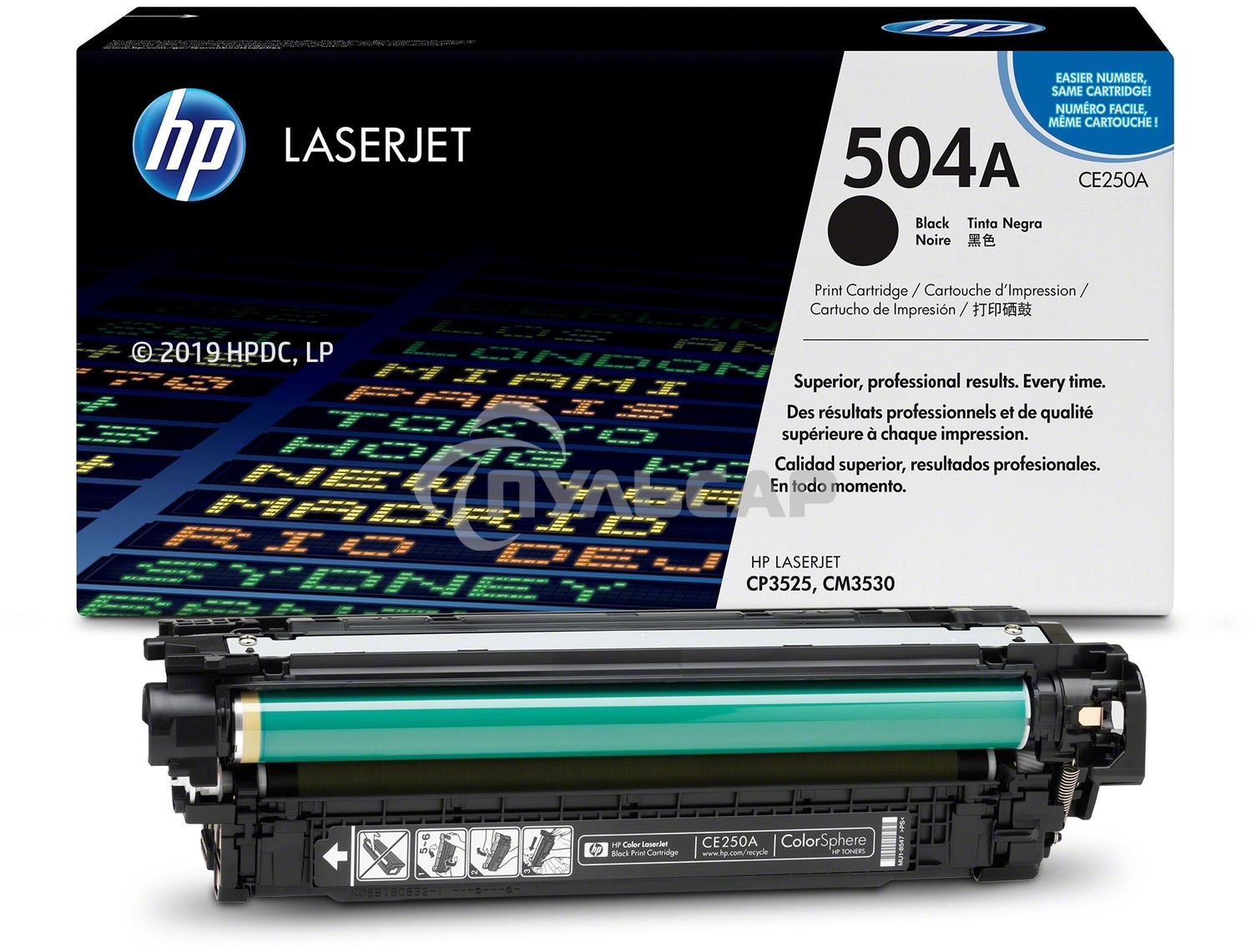 Картридж лазерный HP CE250A черный для CLJ CM3530/CP3525 5000стр.