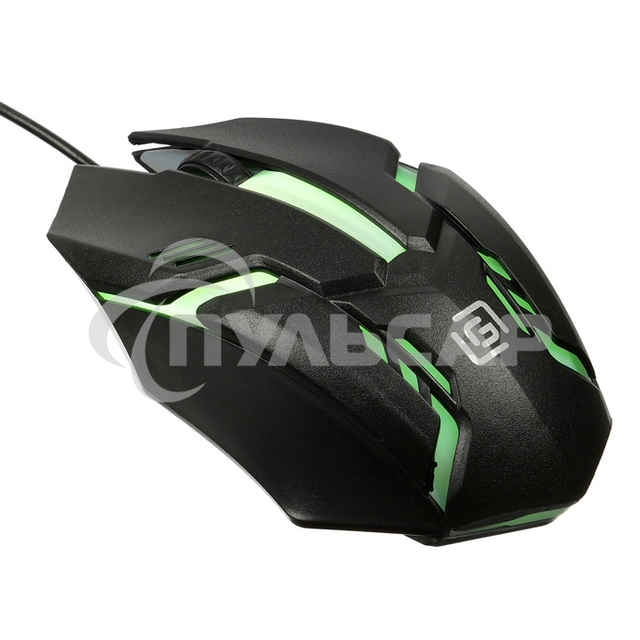 Мышь проводная Oklick 396M INSOMNIA черный, 1000 dpi, USB, кнопки - 3