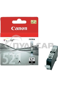 Картридж струйный CLI-521Bk (2933B004) черный (9 мл.) для Canon Pixma iP3600, 4600, MP540,MP620, MP630, MP980