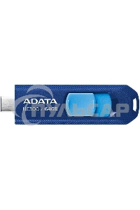 Флешка USB ADATA UC300 (ACHO-UC300-64G-RNB/BU), 64 Gb, Type-C USB 3.2 Gen1, R/W 100/30, синий/голубой