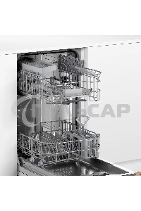 Встраиваемая посудомоечная машина Bosch SPV4EMX10E, серебристый, 44.8 см, 10 компл., 44 дБ, класс C