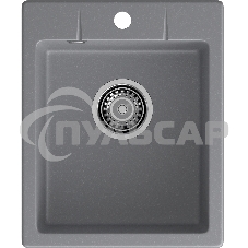 Мойка GRANFEST URBAN 240 1-чаша 400*490мм, монтаж: врезной, материал: кварц, темно-серый