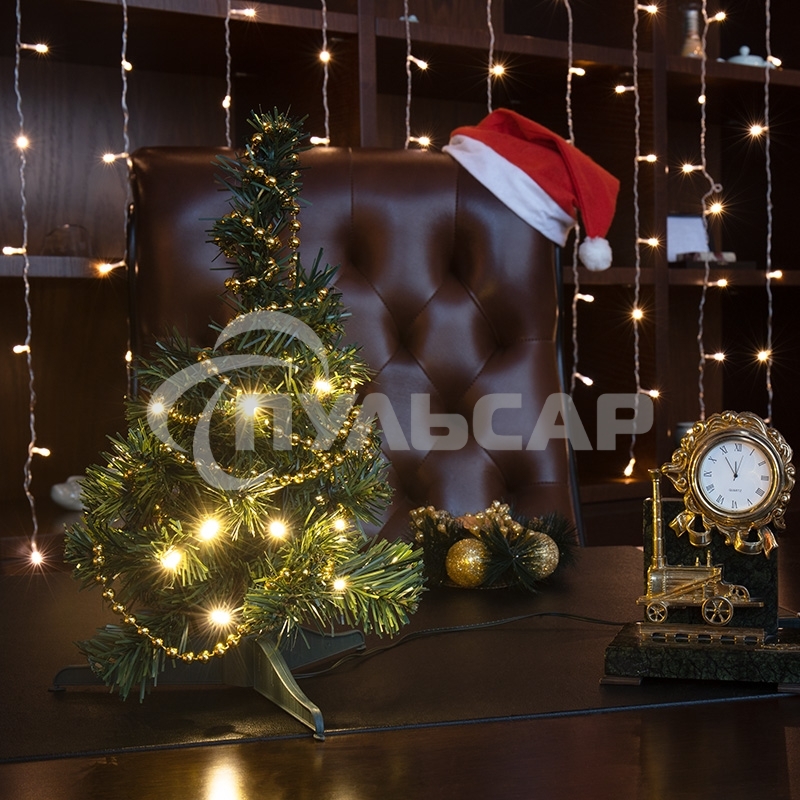 Елочка Neon-night высота 30 см, питание от USB, зеленая