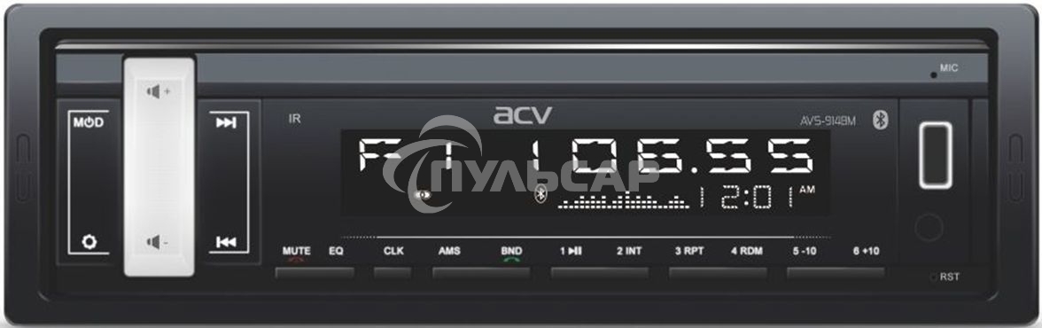 Автомагнитола ACV AVS-914BM 1DIN 4x50Вт