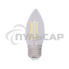Лампа светодиодная филаментная Rexant Свеча CN35 7.5 Вт 600 Лм 4000K E27 прозрачная колба