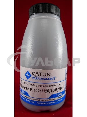 Тонер HP LJ P1102/1120/1505/22/66/1606 LBP-3010/3250 (фл, 100г) Katun фас России