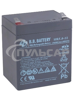 Батарея B.B.Battery HR 5.8-12 (12V 5.8Ah)