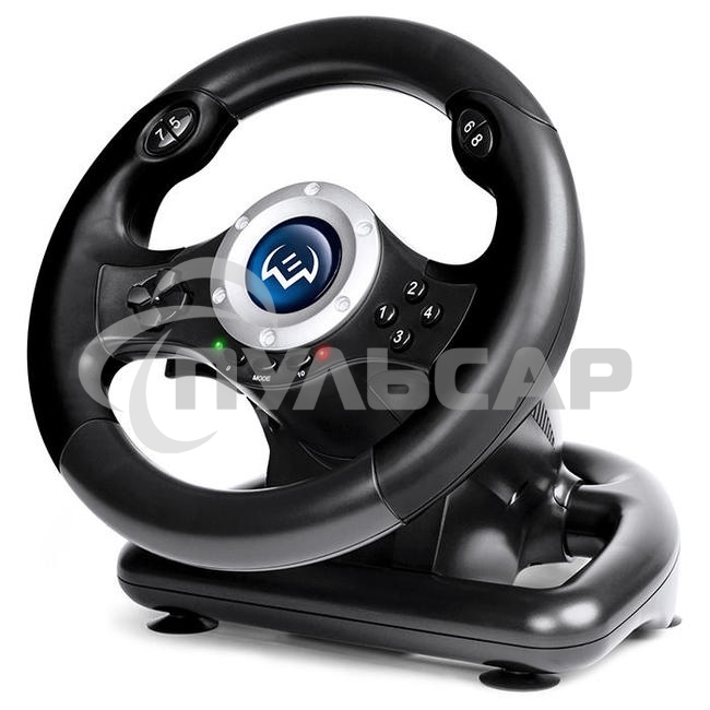 Руль SVEN GC-W500 (педали, вибро, скоба, лепестки, D-pad, 10 кл, резин. вставки, PC/Xinput)