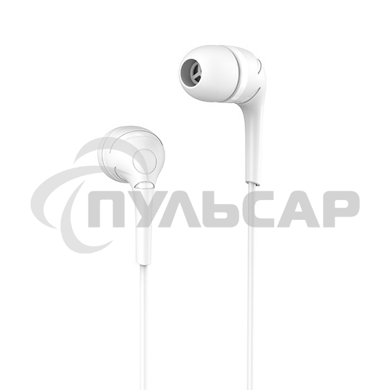 Наушники проводные-вставки с микрофоном Hoco M40 белый
