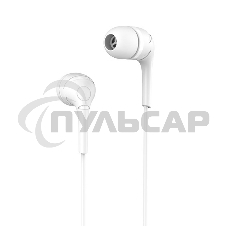 Наушники проводные-вставки с микрофоном Hoco M40 белый