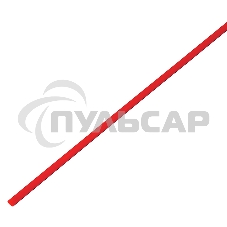 Термоусадочная трубка 2,0/1,0 мм, красная, упаковка 50 шт. по 1 м PROconnect