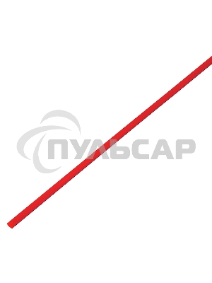 Термоусадочная трубка 2,0/1,0 мм, красная, упаковка 50 шт. по 1 м PROconnect