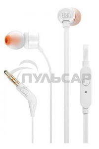 Наушники JBL Tune 110, 3.5 мм, внутриканальные, белый