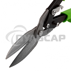 Ножницы по металлу, удлиненные, 285 мм, пряморежущие, 2-комп.обрезиненные рук-ки Сибртех