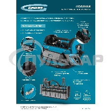 Переноска для инструмента, 400х225х300мм, пластиковое дно, наплечный ремень Gross