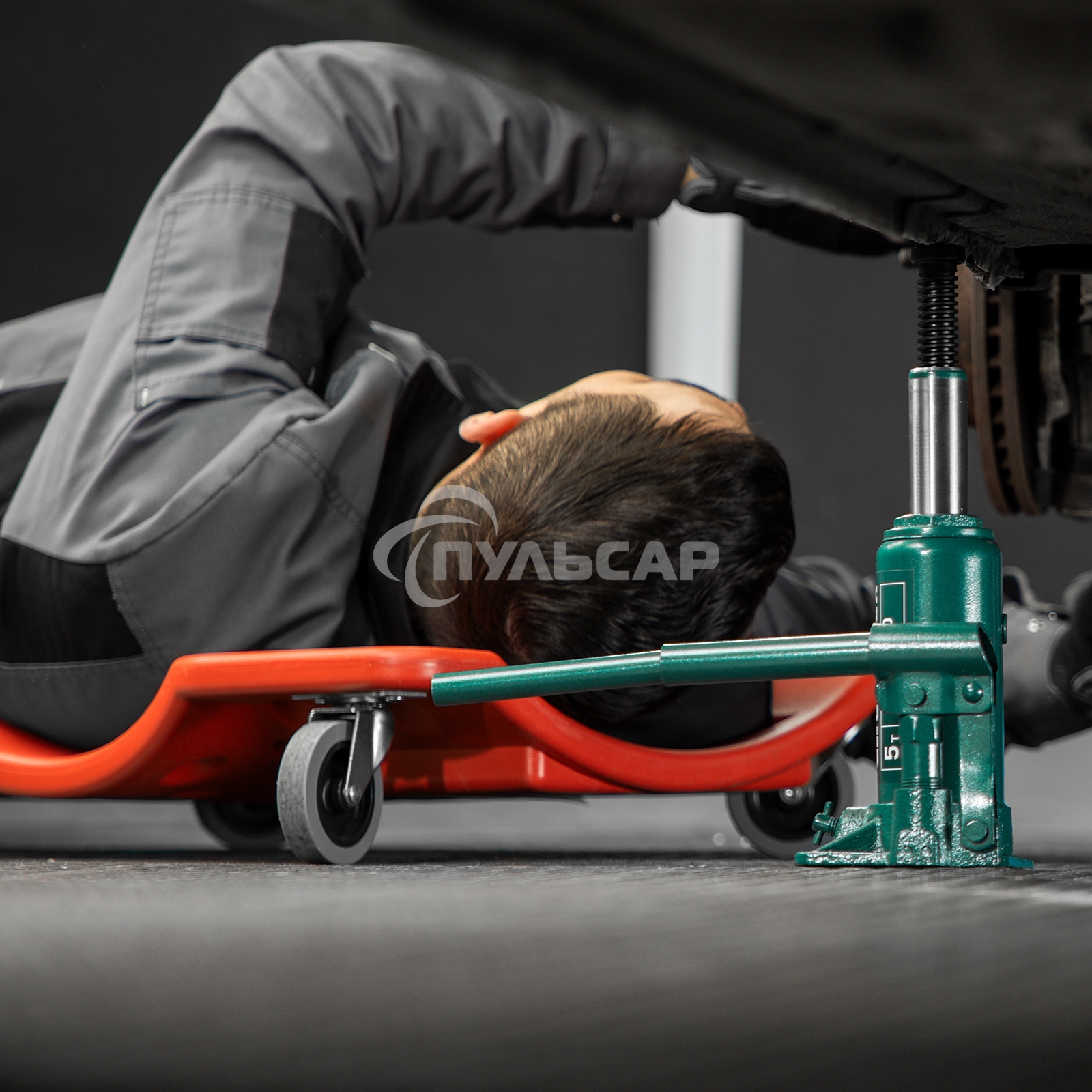 Домкрат гидравлический Сибртех бутылочный, 5т, 180-340мм