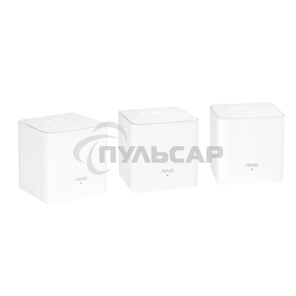 Двухдиапазонная Wi-Fi Mesh система Tenda nova MW3 (3 роутера) АС1200, 2 порта fast ethernet RJ45