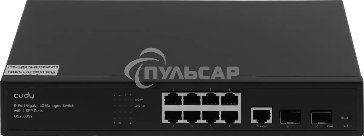 Коммутатор Cudy GS2008S2 (L2) 8x1Gbит/с 2SFP управляемый