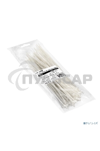 Стяжка (хомут) нейлоновая ExeGate CV66-150x3.6W (нейлон 6.6, 150x3.6мм, неоткрывающаяся, halogen free, -40°C - +85°C, белая, 100 шт)