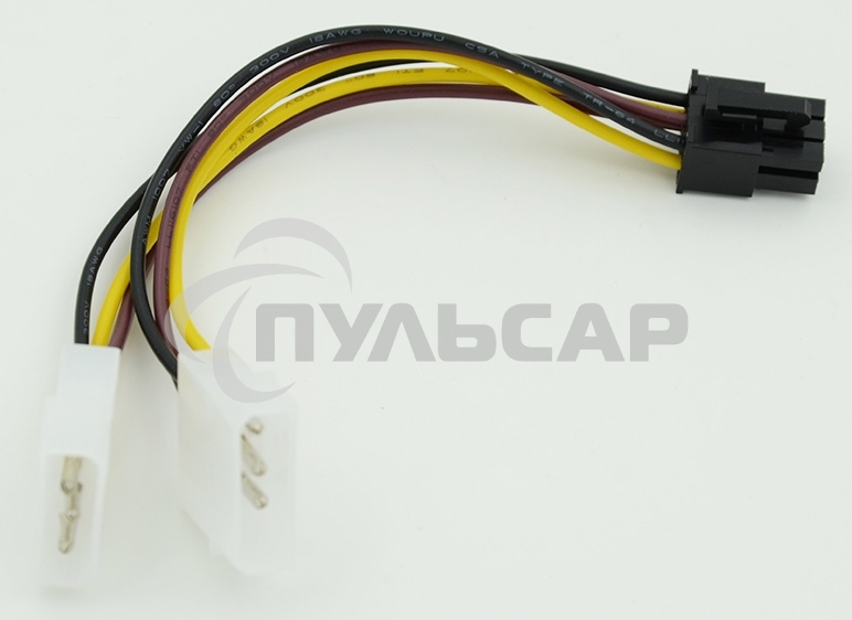 Кабель питания Molex/PCI-E 6pin 0.15м