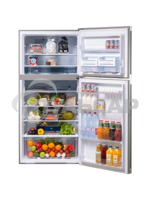 Холодильник Sharp SJ-XG60PMSL серебристый двухкамерный 422/178 л морозилка сверху, No Frost