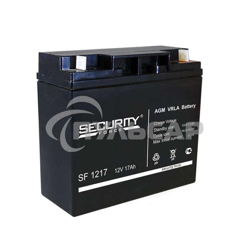 Батарея Delta (Security Force) SF 1217 напряжение 12/17В