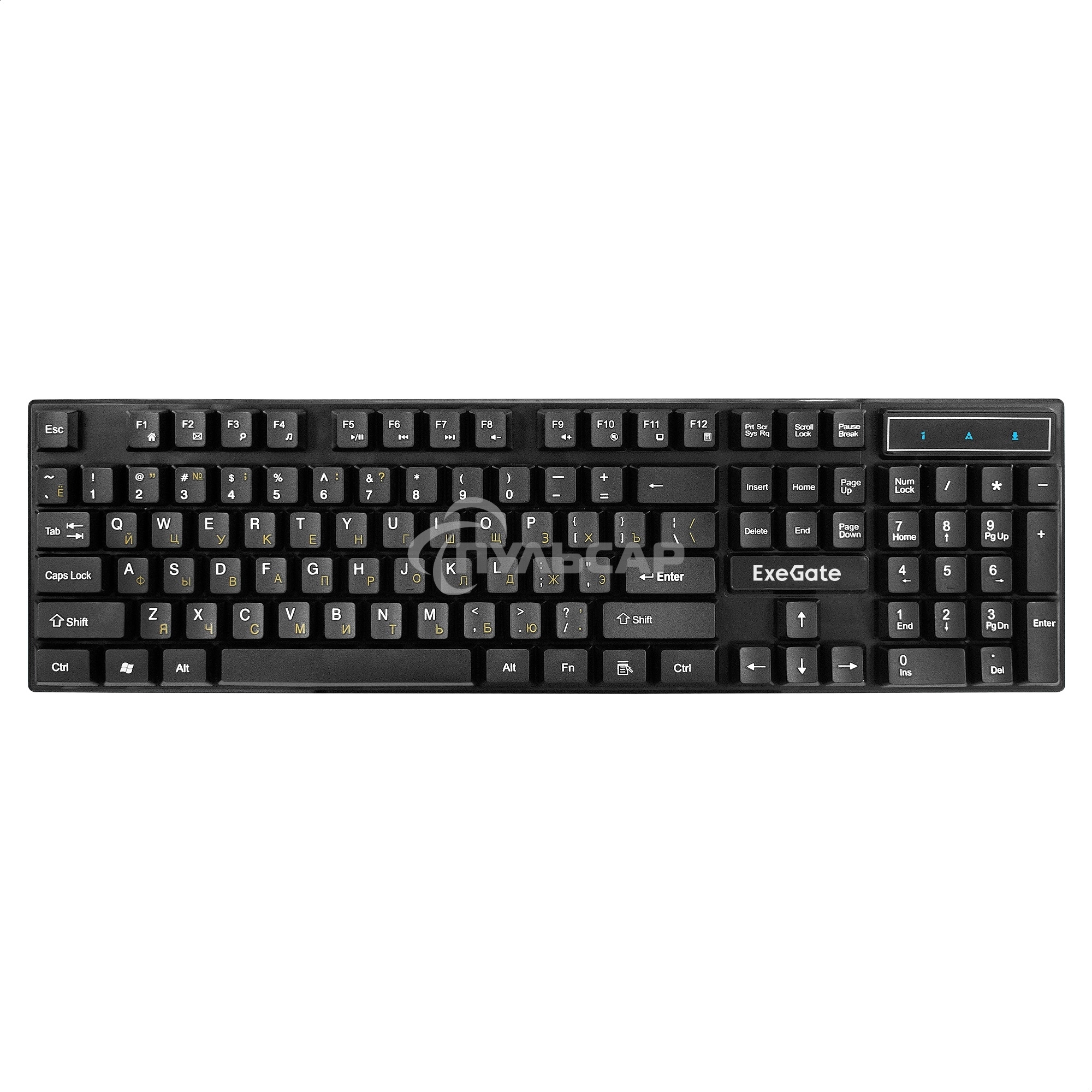 Комплект клавиатура + мышь ExeGate Professional Standard Combo MK110 (клавиатура влагозащищенная 104кл. + мышь оптическая 1000dpi, 3 кнопки и колесо прокрутки, длина кабелей 1,5м; USB, черный, Color Box)