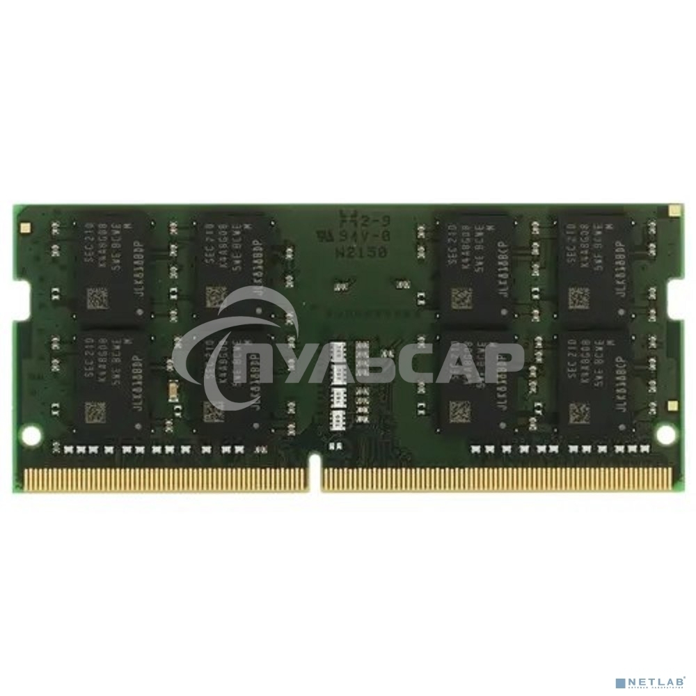 Оперативная память Kingston ValueRAM, DDR4, 16Gb (1x16Gb), 3200MHz, CL22, SO-DIMM