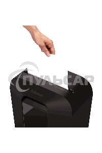 Шредер Fellowes PowerShred LX70 черный (секр.P-4)/перекрестный/11лист./18лтр./скрепки/скобы/пл.карты