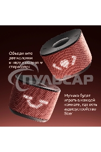 Умная колонка Sber Boom Home SBDV-00171G Салют серый 8W Mono BT/Wi-Fi (без.бат)