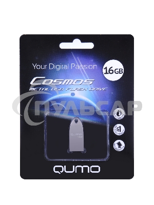 Флешка USB 2.0 QUMO 16 Gb, Cosmos QM16GUD-Cos