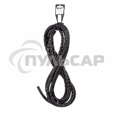 Трубa автомобильная гофрированная ПП, Ø9,8 мм, разрезная, бухта 5 м/уп.