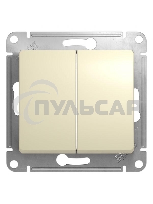 Механизм переключателя 2-кл. СП Glossa сх.6 10AX беж. SchE GSL000265